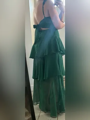 Hello Molly Emerald Ruffled Maxi Dress thumbnail 3