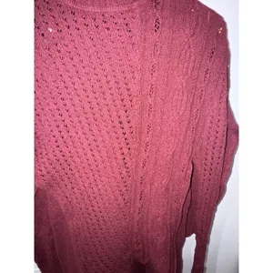 Free People‎ Women's Around The Clock Knit Sweater Pants Set Maroon Size XS H thumbnail 5