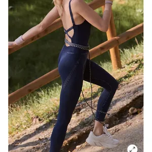 Free people good karma deepest navy onesie thumbnail 4