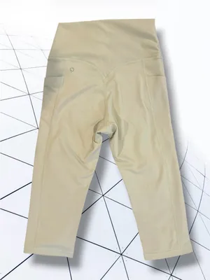 POPFLEX NWT Crisscross Hourglass Capri Leggings Pistachio Color Size Small thumbnail 2
