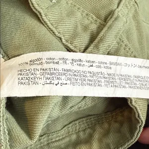 Zara Size 0 Women's Teen Girl Olive Green Women's Jeans BROKEN ZIPPER thumbnail 8