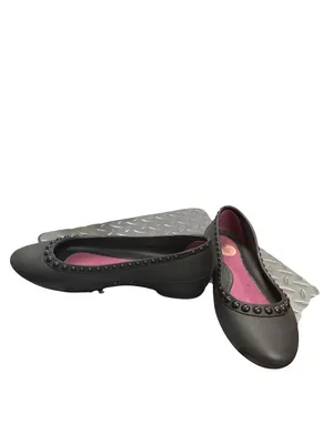 Crocs womans black rubber slip on casual shoes sz 6 SKU 10-102 thumbnail 2