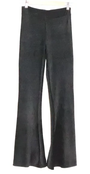 Free People Ribbed Knit Flare Pants Womens Size XS Black Boho Bell Bottom Pullon thumbnail 1