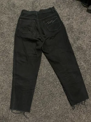 Black High Waisted Mom Jeans thumbnail 4