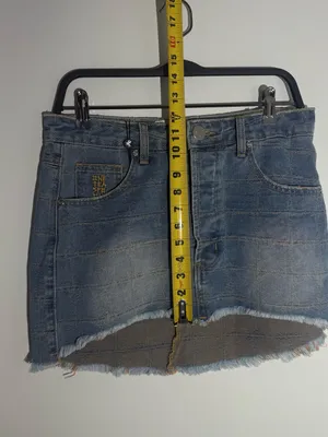 NWT Free People One Teaspoon Junkyard Low Waist Mini Denim Skirt - Tropical Blue thumbnail 14