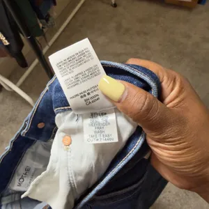 NEW Mother Anthropologie Women Jeans 34 Blue High Rise Flare Raw Take it Easy thumbnail 12
