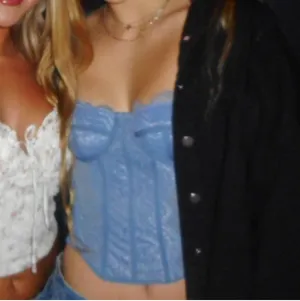 Dusty Blue Corset Top thumbnail 4