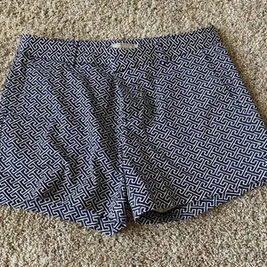 •Navy patterned shorts thumbnail 1