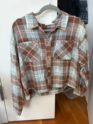 Altar'd State Plaid Shirt Flannel thumbnail 1