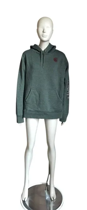 Carhartt Green and Red Long Sleeve Hoodie thumbnail 1