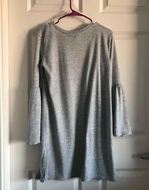 🆕 Open Front Bell Sleeve Duster Size L thumbnail 4