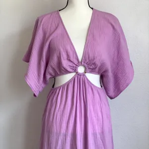 Show Me Your Mumu SMYMM Dana Cutout Midi Dress in Lilac‎ Purple thumbnail 5