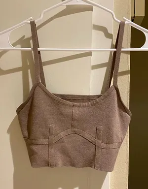 Knit soft cami top Brown Size XS thumbnail 1