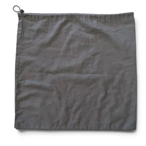 Alexander McQueen Gray Drawstring Dust Bag Sleeper Cover 16.5"x15.5" thumbnail 2