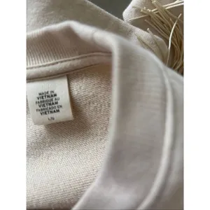 Levi's Pullover Sweatshirt Womens L Cream Fringe Classic Western Yoke Cowgirl thumbnail 5