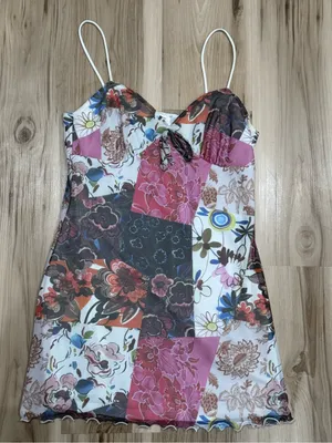 Urban Outfitters Patchwork Tank Dress Women’s Medium thumbnail 1