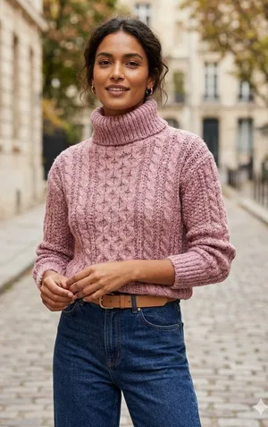 Cozy Pink Cable thumbnail 1
