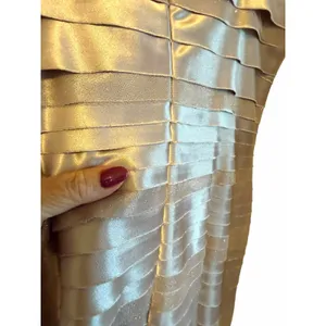 Connected Apparel NWT Champagne Sparkly Dawn Oliva Cocktail Dress - Size 10 thumbnail 7