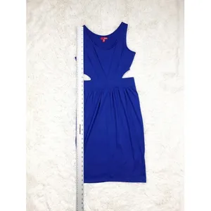 Bongo Bright Blue‎ Sleeveless Cutout Bodycon Dress Size Small thumbnail 3