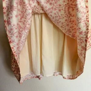 Reformation Leannah Pink Floral Smocked Mini Dress Organic Cotton Puff Sleeve 2 thumbnail 6