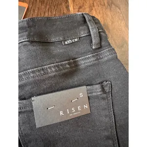 Risen Jeans Black Distressed Crossover Denim Shorts Size‎ Small NWT thumbnail 7