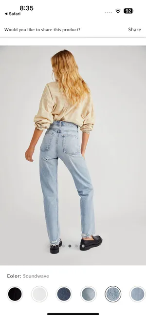 Pinch Waist 90's Jeans thumbnail 2