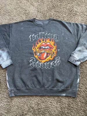 Rolling Stones Bleach Sweatshirt Size 2XL thumbnail 2