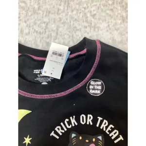 Sanrio Hello Kitty and Friends Halloween Glow in the Dark‎ Sweatshirt XL Black thumbnail 2