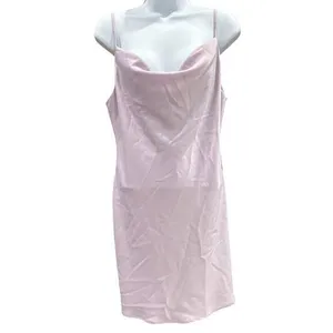 Urban Outfitters Mallory Cowl Slip‎ Dress Rose Lilac Size L Satin Purple thumbnail 2