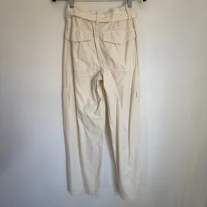 NWT Madewell Sz 23 Griff Superwide-Leg‎ Cargo Utility Pants Ivory Cream NO076 thumbnail 4