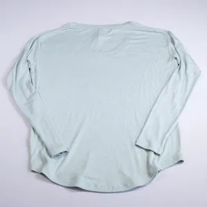 Athleta Cloudlight Rib Stratus Top Women S Teal‎ Blue Long Sleeve Scoop Neck Tee thumbnail 2