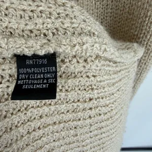 Anthropologie Akemi + Kin women’s long knit sleeveless tan sweater cardigan O/S thumbnail 3
