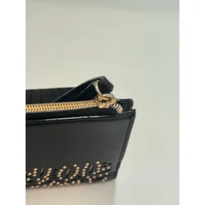 Victoria's Secret Studded Wristlet Wallet Black Zip Around Clutch Organizer thumbnail 9