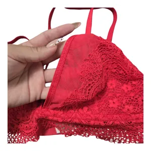 Victoria's Secret Red Lace Bralette Size: XL thumbnail 4