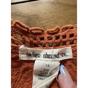 Indigo Thread Co Women Size 1X Crochet‎ Blouse/Dress Whimsy Fairy Boho Hippie thumbnail 3