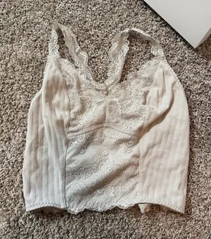 Lace tank Tan thumbnail 1