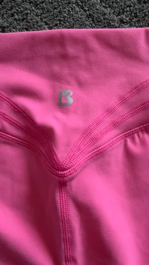 BuffBunny Bright Pink High-Rise Bike Shorts thumbnail 3