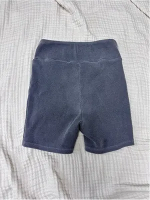 Women's Bijou Ribbed Bike Shorts Grey Size M thumbnail 2