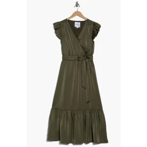 Sam Edelman Green Smocked Elastic Waist Dress - Size 6 NWT thumbnail 8