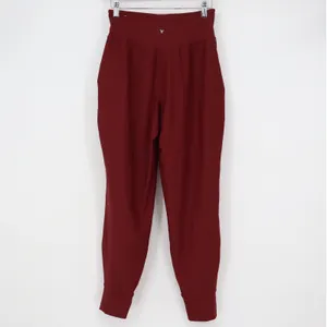 Old Navy Active Powersoft High Rise Joggers Burgundy Go-Dry Pants Small thumbnail 5