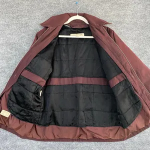 London Fog Mocha Brown Zip Up Jacket Y2k Dark Academia Grunge Winter Fall thumbnail 8