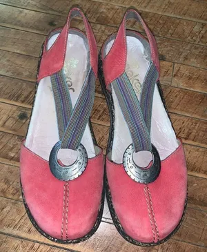 Rieker arch support ortho 38 comfortable daisy Mary Jane shoes thumbnail 1