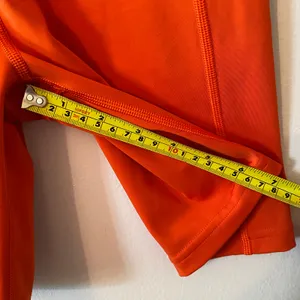 Savage X Fenty Sport Orange Biker Shorts Workout Women's size 12 / 14 Large thumbnail 10