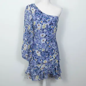 ASTR The‎ Label Floral One Shoulder Ruffle Mini Dress Fairy Womens Size Small thumbnail 4