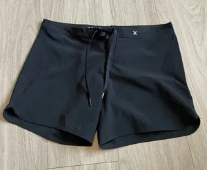 Hurley Black Women's Swim Shorts with Drawstring thumbnail 1