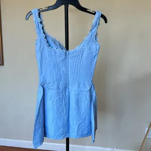 HOUSE OF CB‎ 'Tilly' Blue Pin Tuck Mini Dress NWOT size M A-C thumbnail 6
