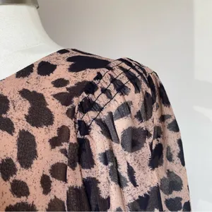 Whistles Flounce Dress Brushed Cheetah‎ Flippy Dress Career Wear thumbnail 10
