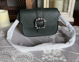 Coach Gemma Crossbody Bag with Jeweled Buckle Amazon Green Purse thumbnail 1