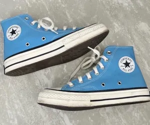 Converse Chuck 70 Vintage Canvas Hi-Top sneaker in University Blue- Woman’s 6 thumbnail 1