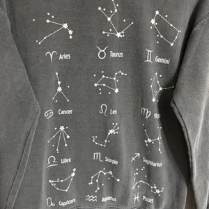 PS / LA Zodiac Signs Constellations Crewneck Sweatshirt‎ Gray Small Celestial thumbnail 2